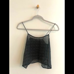 Topshop black tank top